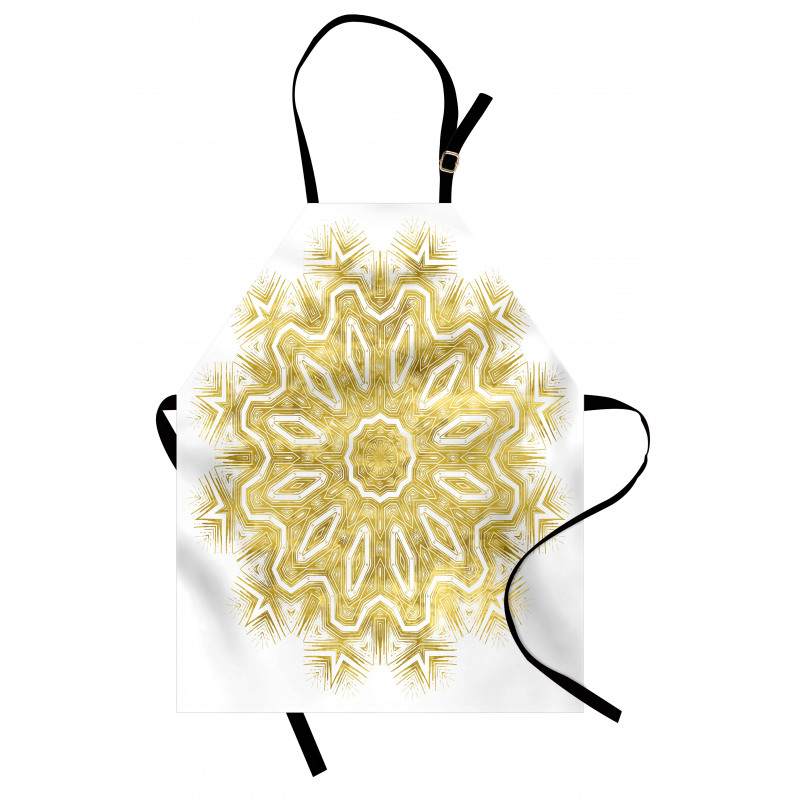 Soyut Mutfak Önlüğü Yıldız Çiçek Desenli