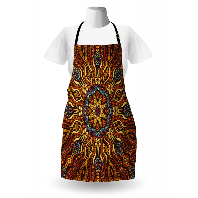 Warm Colored Design Boho Apron