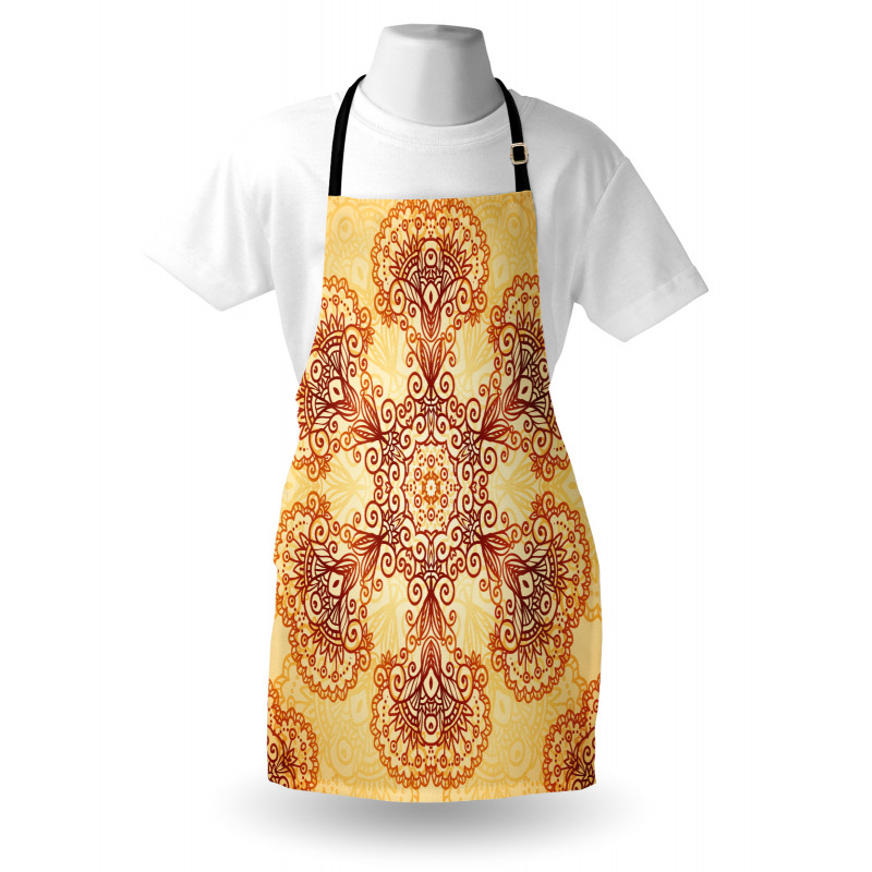 Oriental Vintage Ornaments Apron