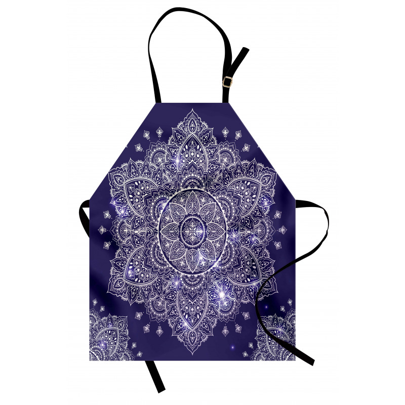 Floral Round Retro Ornament Apron