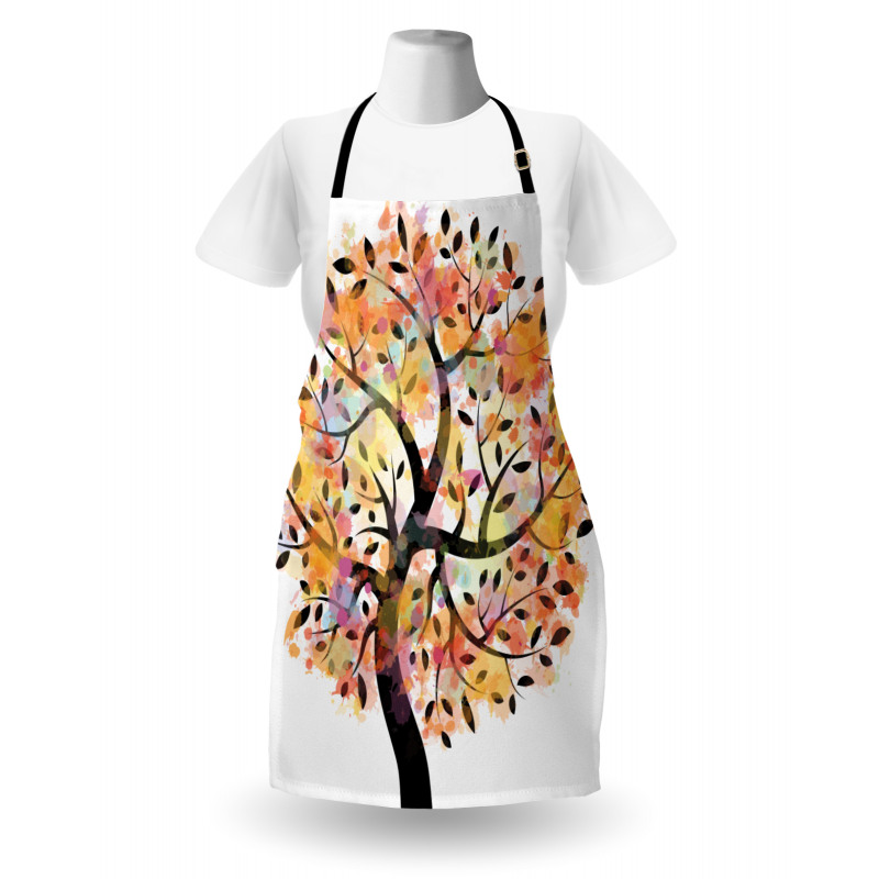 Spring Season Tree Leaves Apron