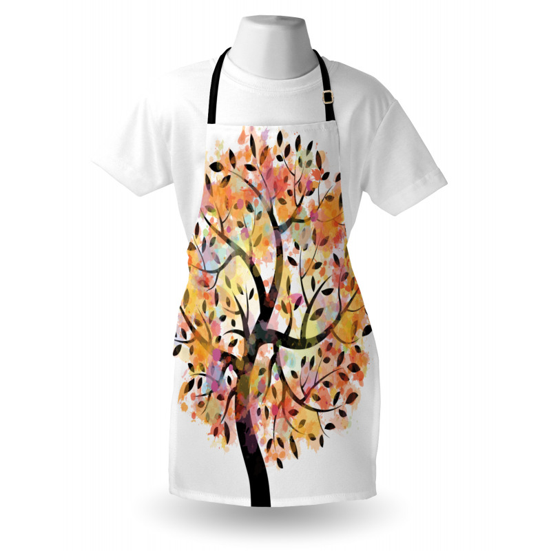 Spring Season Tree Leaves Apron