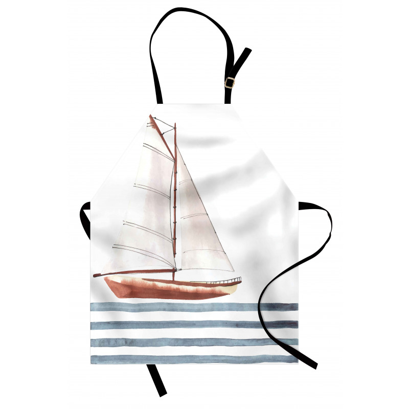 Sailing Theme Boat Waves Apron