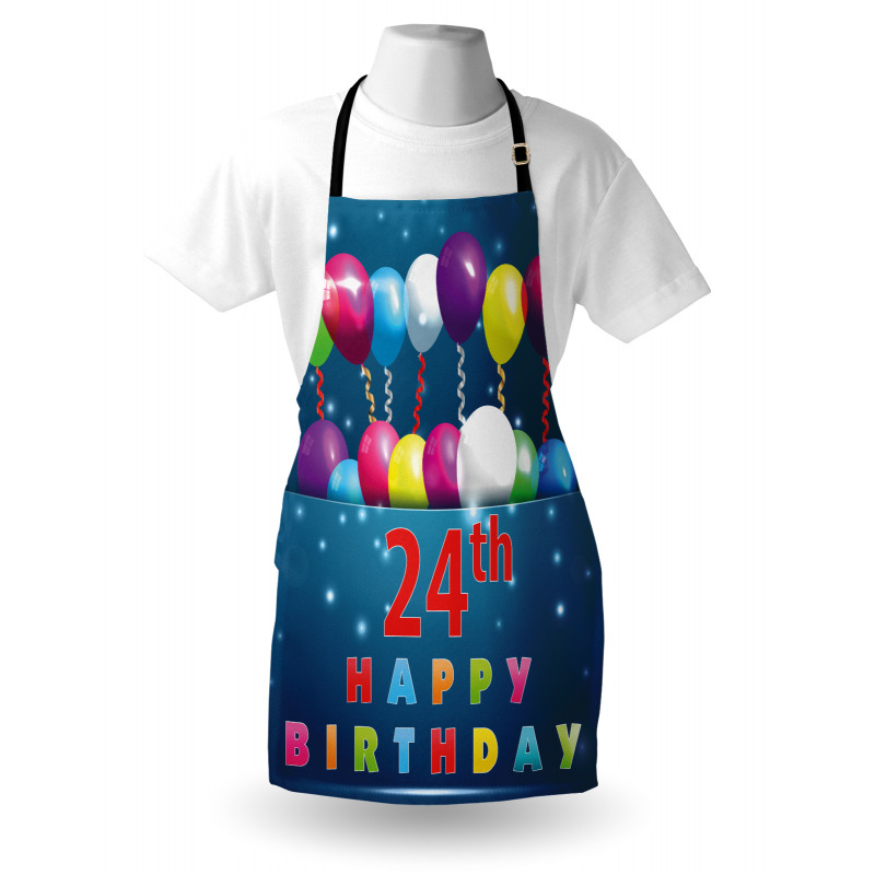 24th Birthday Party Apron