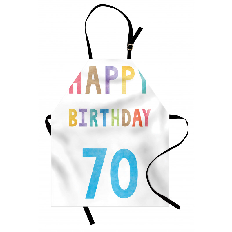 Abstract 70 Birthday Apron