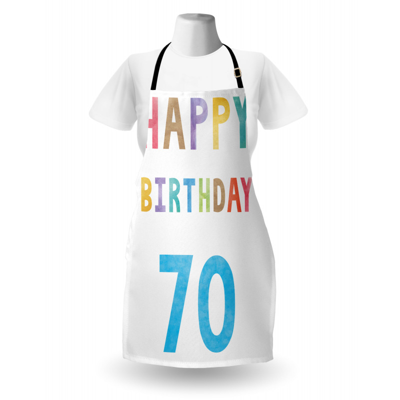 Abstract 70 Birthday Apron