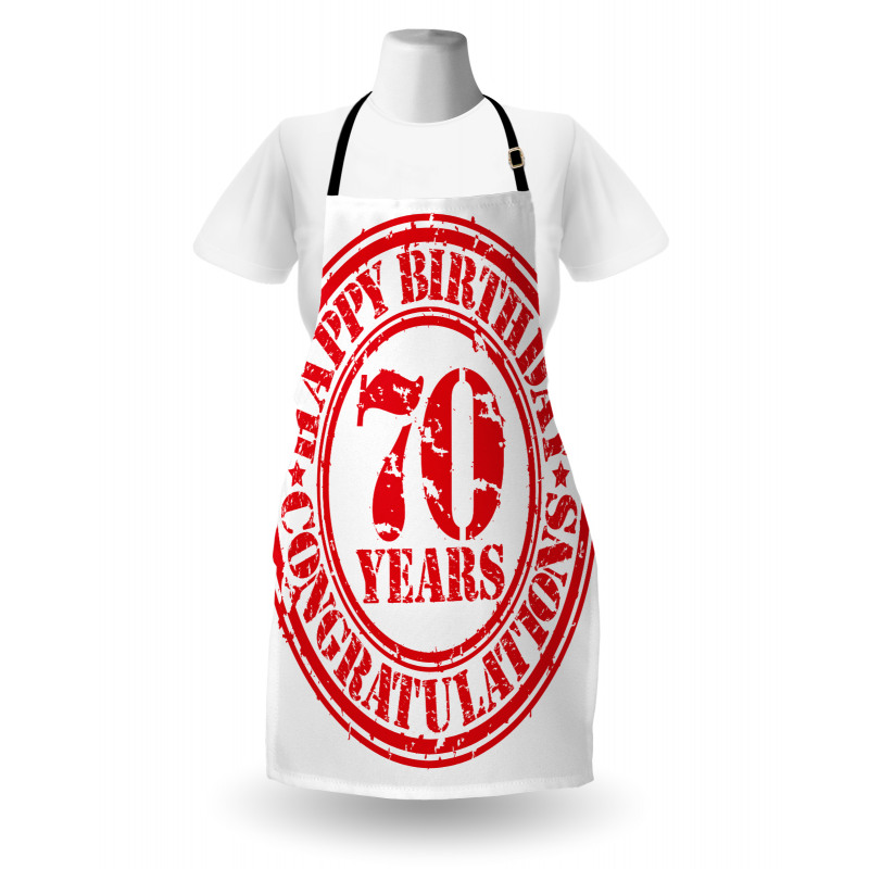 70 Years Old Congrats Apron
