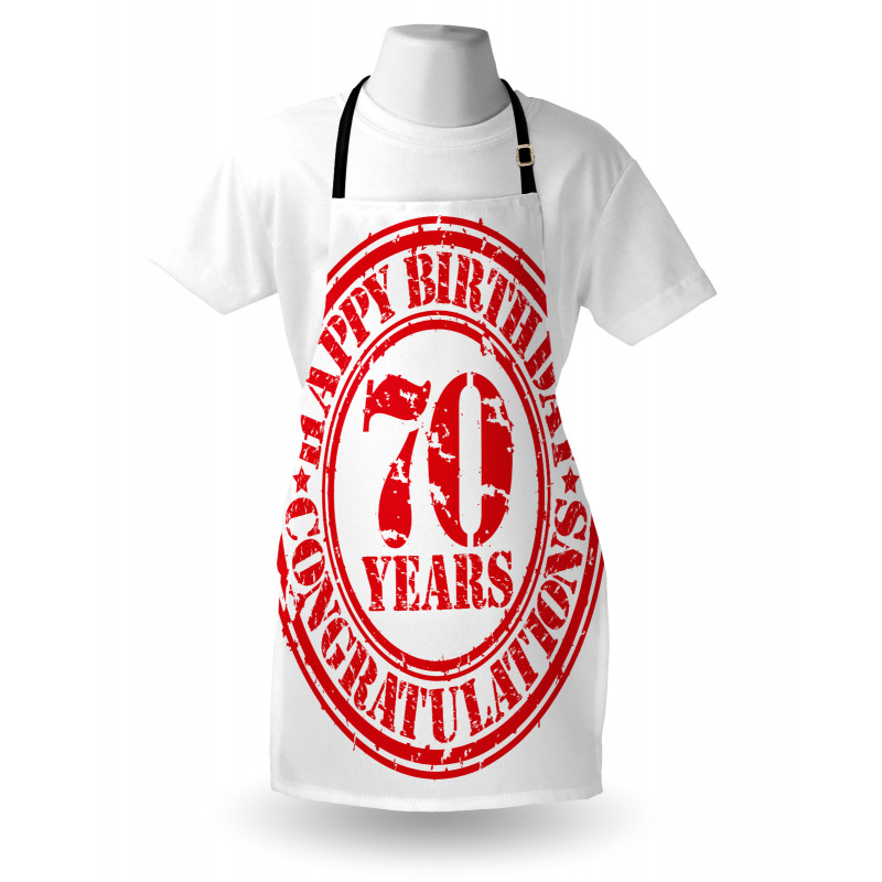 70 Years Old Congrats Apron