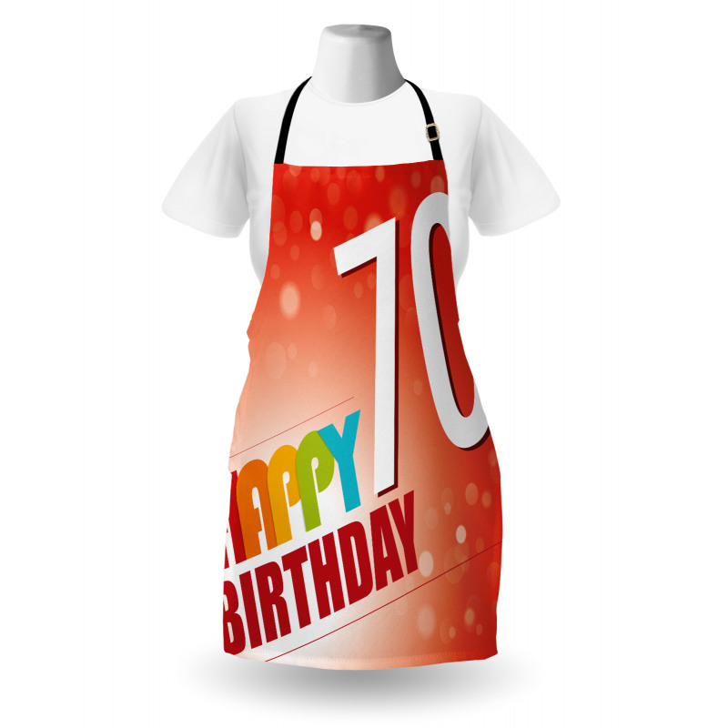 Happy Birthday Slogan Apron