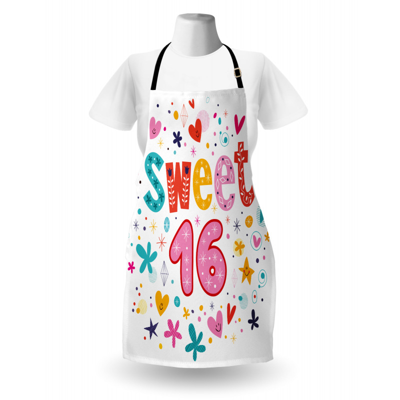 New Age Hearts Blooms Apron