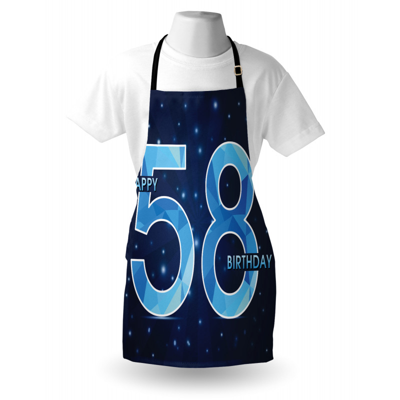 Number Night Sky Age Apron