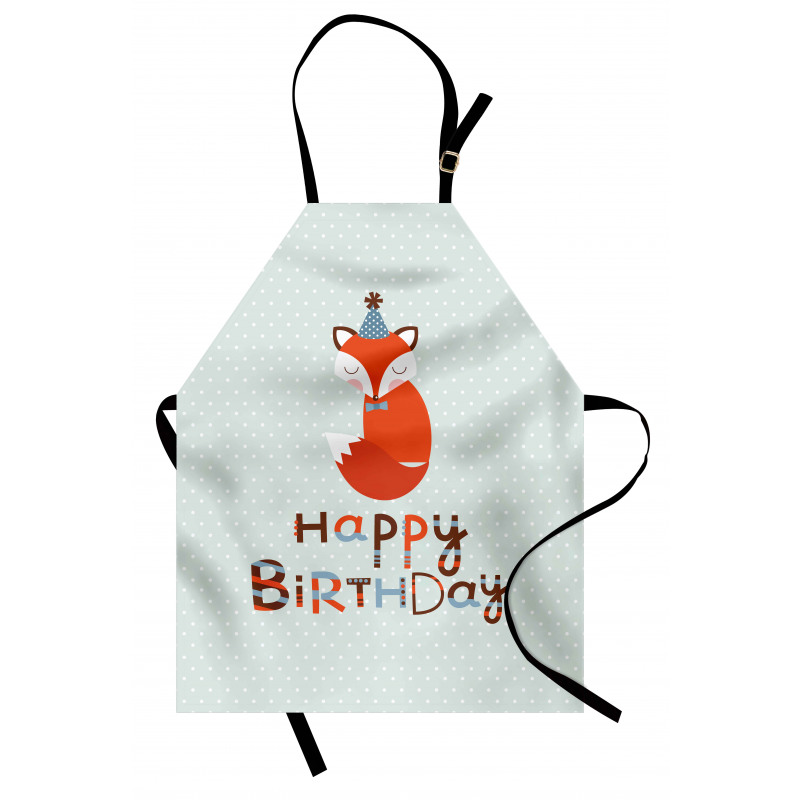 Fox Greeting Text Apron