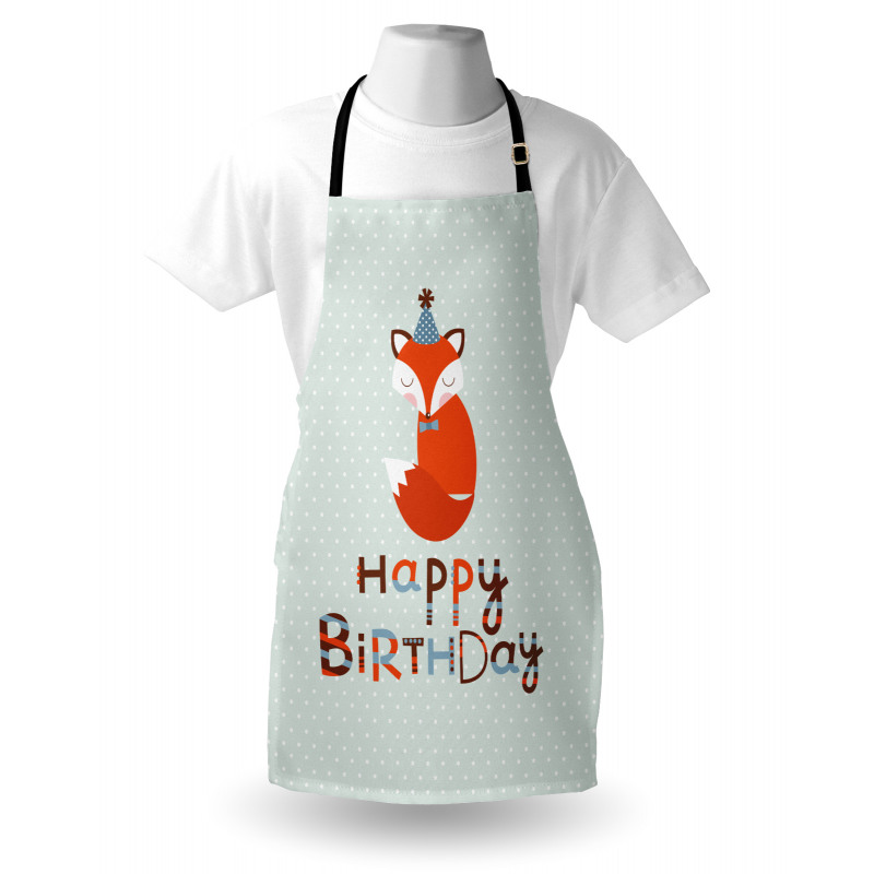 Fox Greeting Text Apron