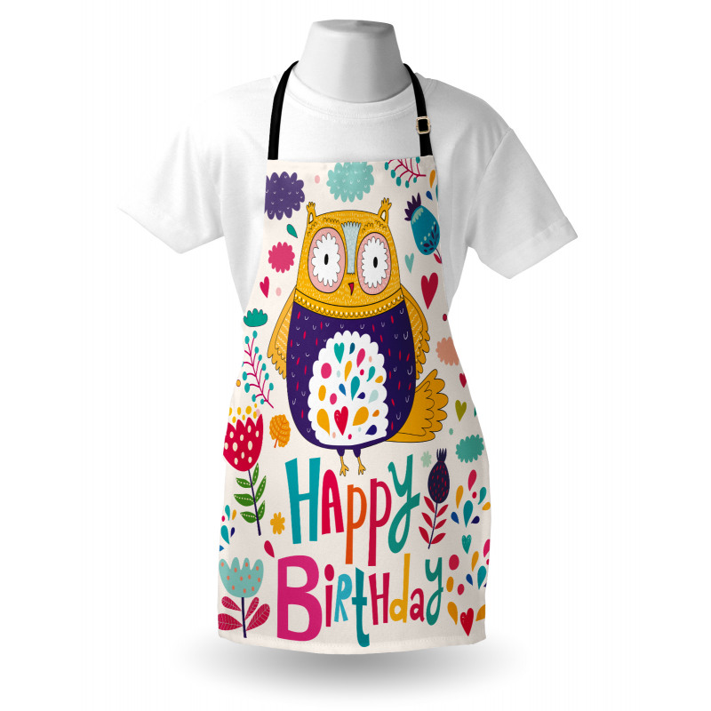 Funny Greeting Doodle Art Apron