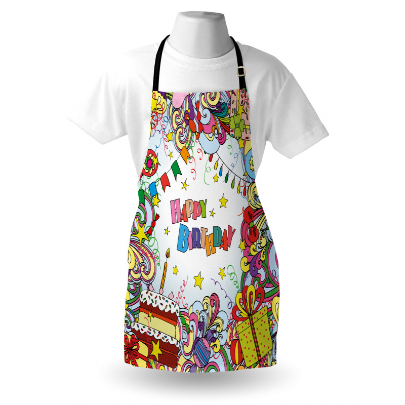 Colorful Cartoon Party Apron