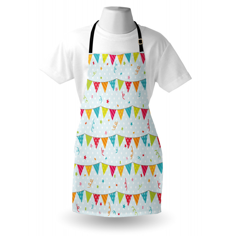 Birthday Party Flags Stars Apron