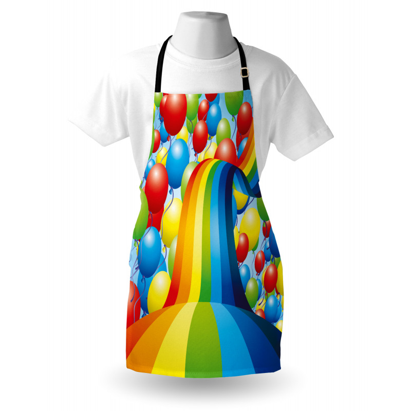 Balloons Ribbons Wavy Apron