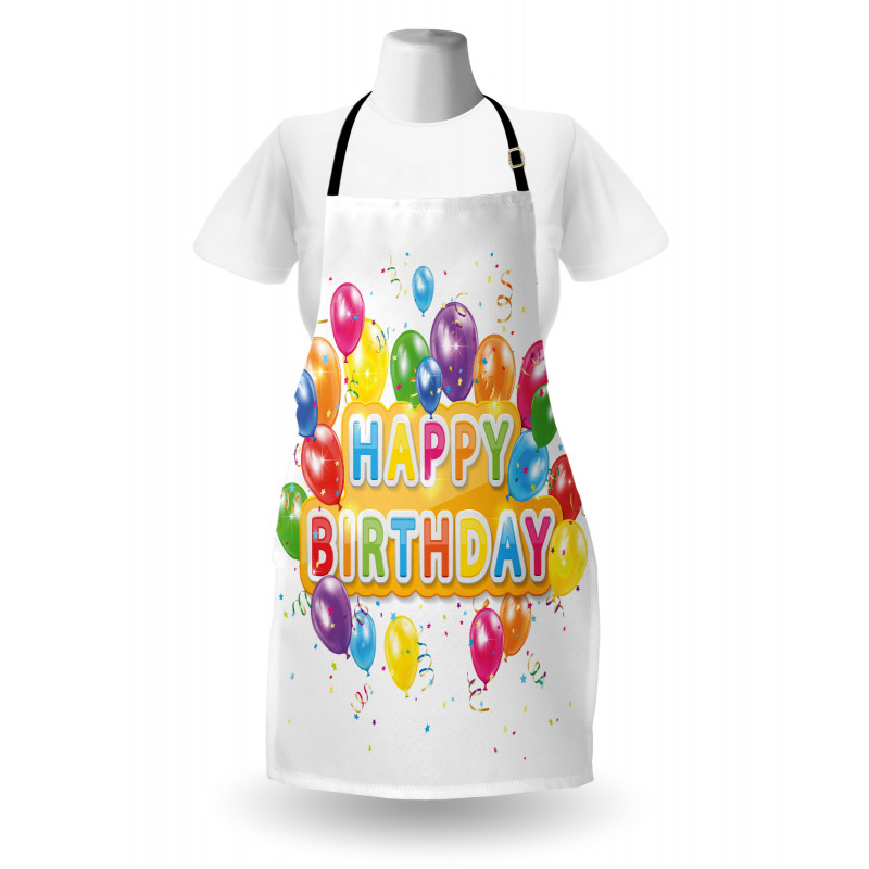 Parti Mutfak Önlüğü Doğum Günü Balonu