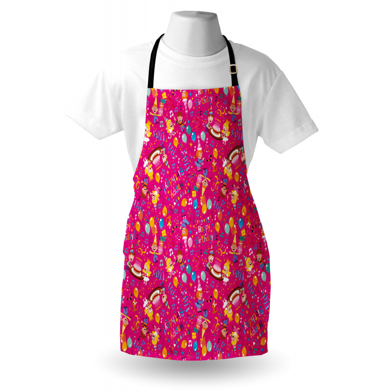 Children Party Cake Happy Apron