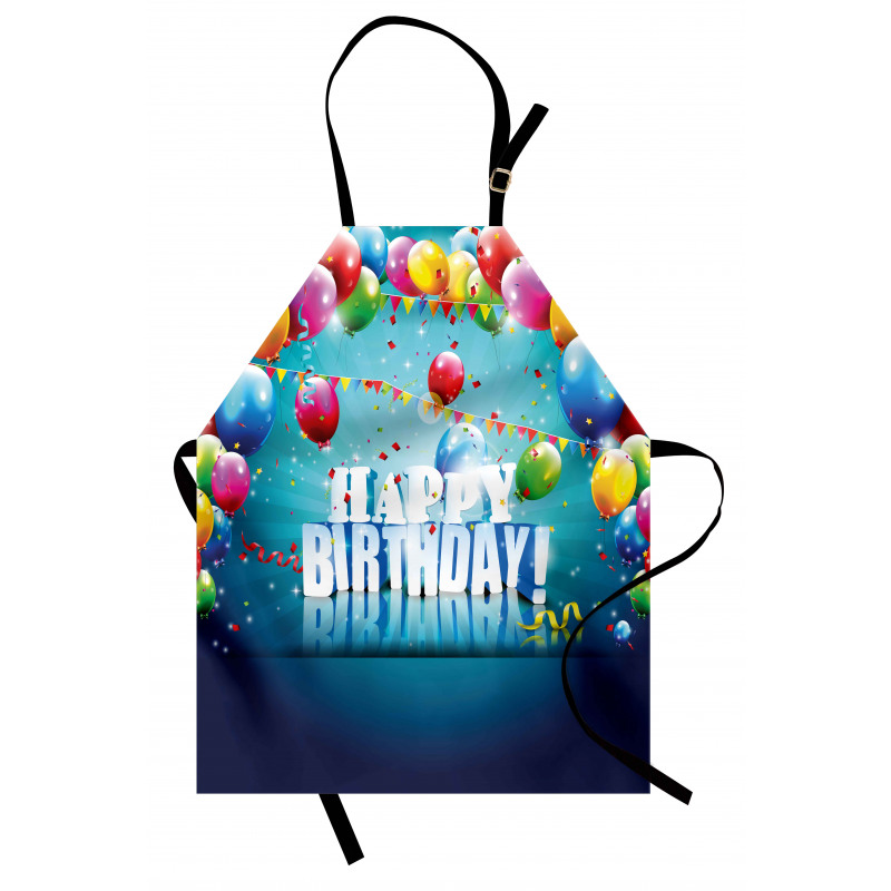 Surprise Party 3D Text Apron