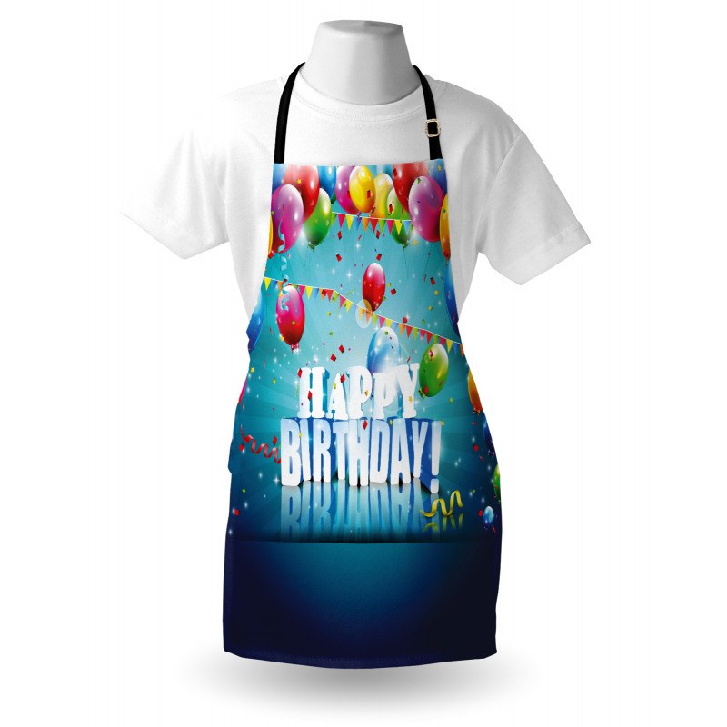 Surprise Party 3D Text Apron