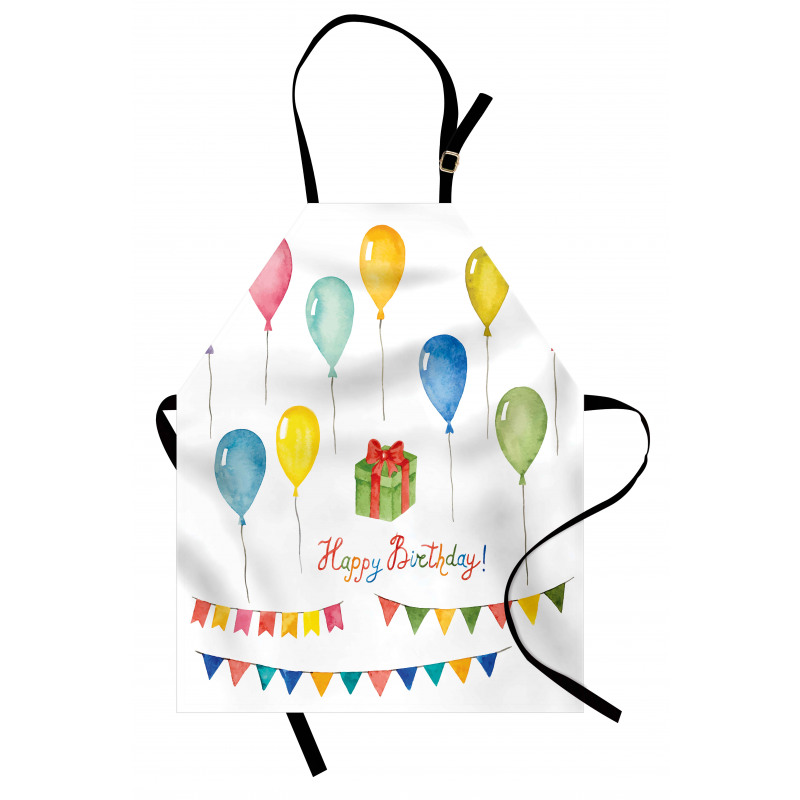 Watercolor Birthday Apron