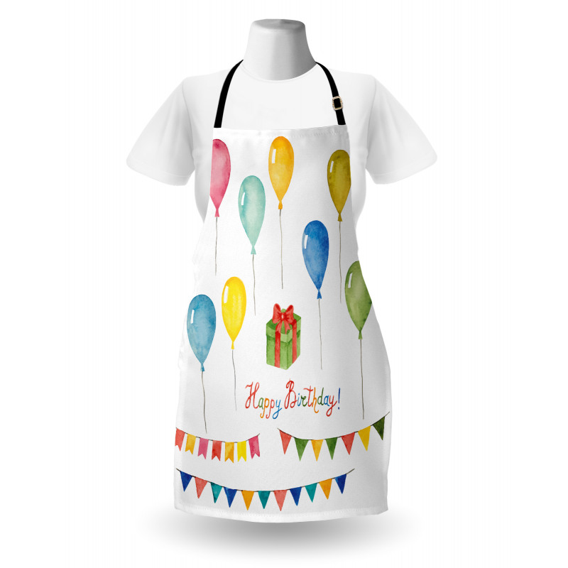 Watercolor Birthday Apron