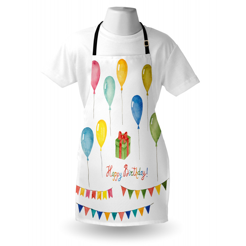 Watercolor Birthday Apron