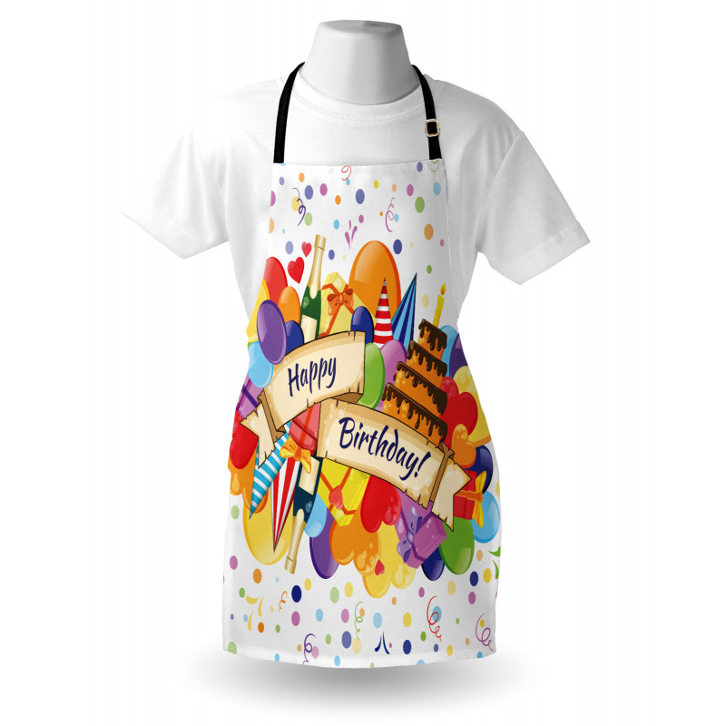 Drinks Cake Balloons Apron