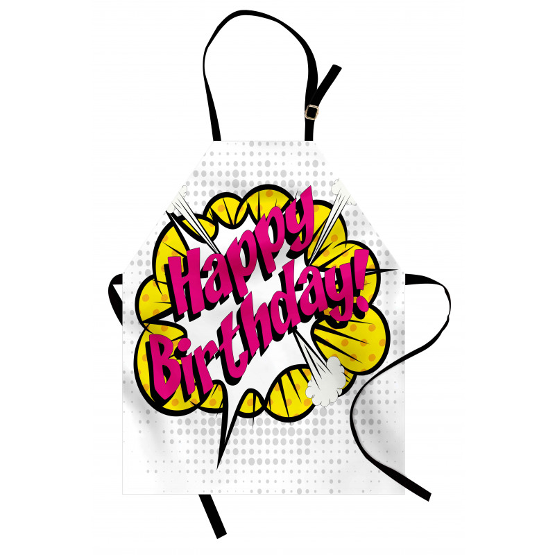 Pop Art Greeting Dots Apron