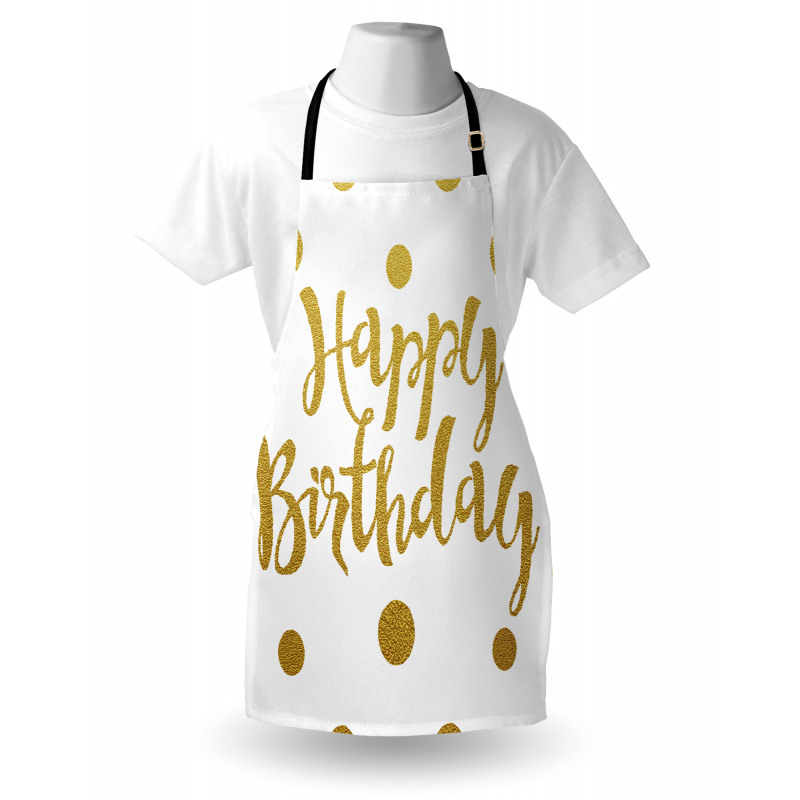 Hand Writing Greeting Apron