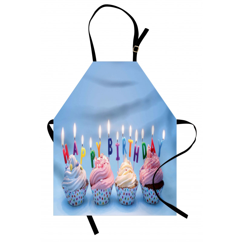 Cupcakes Letter Candles Apron