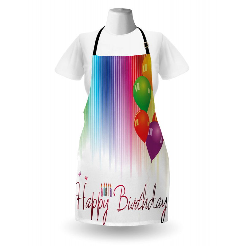 Balloon Greeting Candle Apron