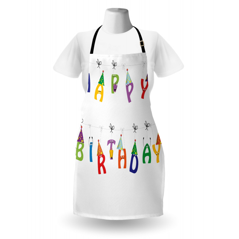 Funny Letters on Ropes Apron
