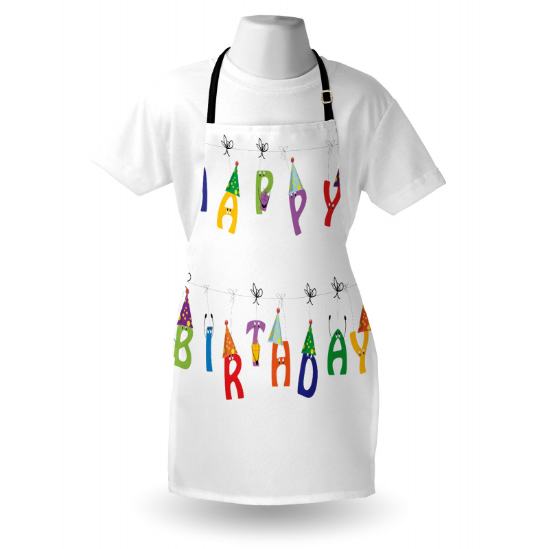 Funny Letters on Ropes Apron