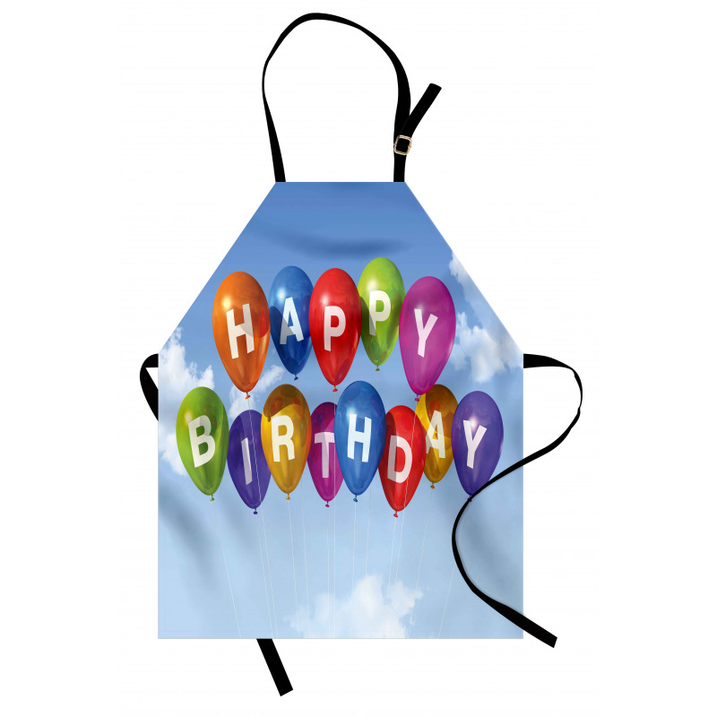 Balloons Letters Sky Apron