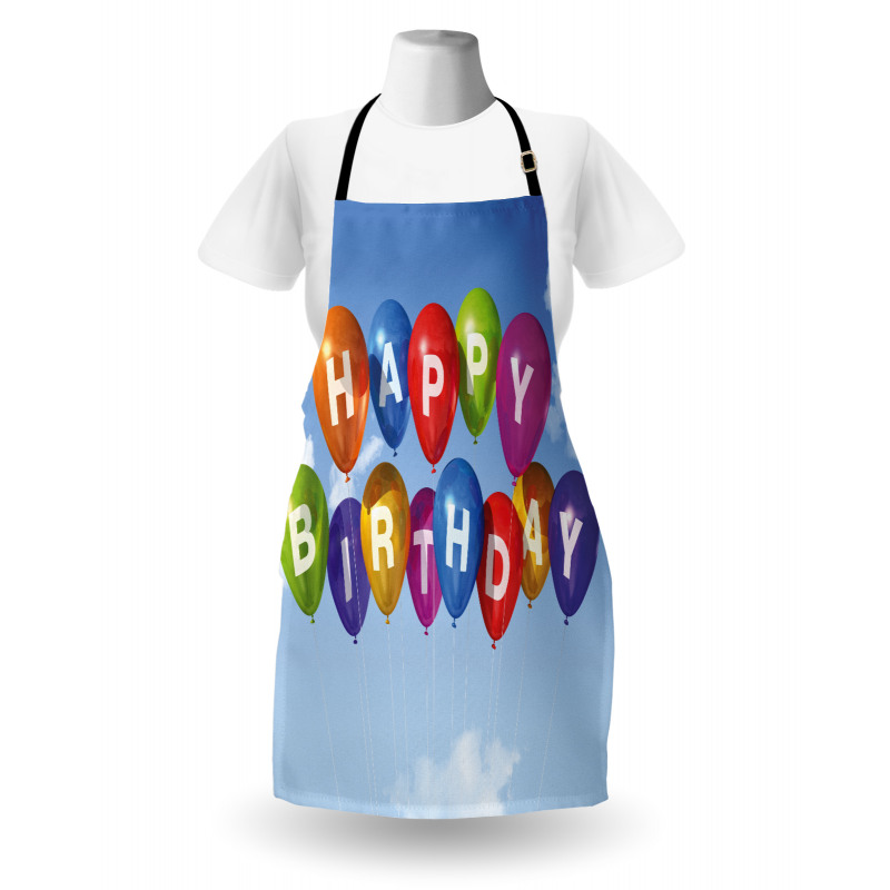 Balloons Letters Sky Apron