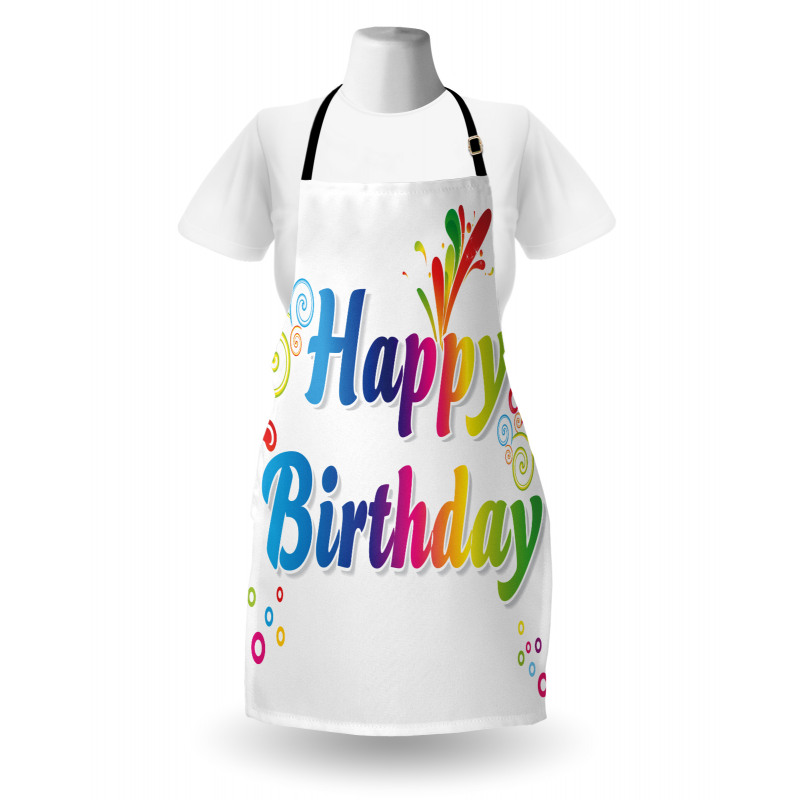 Birthday Message Apron