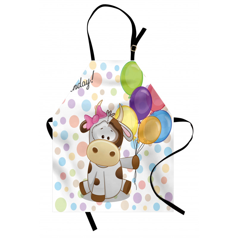 Baby Cow and Balloons Apron