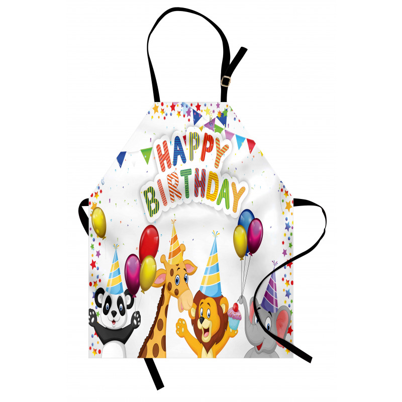 Cartoon Animals Party Apron