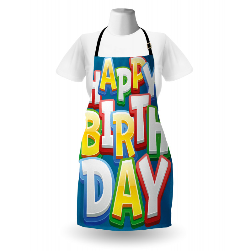 Birthday Lettering Apron