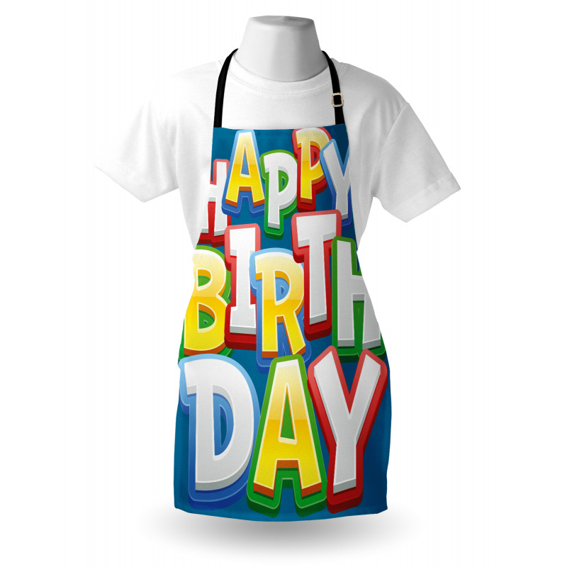 Birthday Lettering Apron