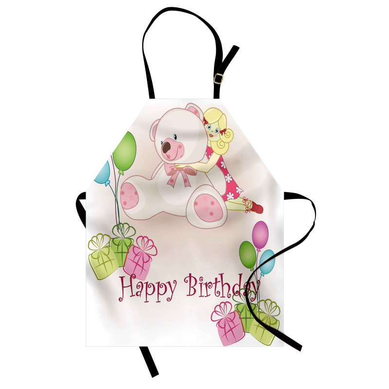 Girls Teddy Bears Apron