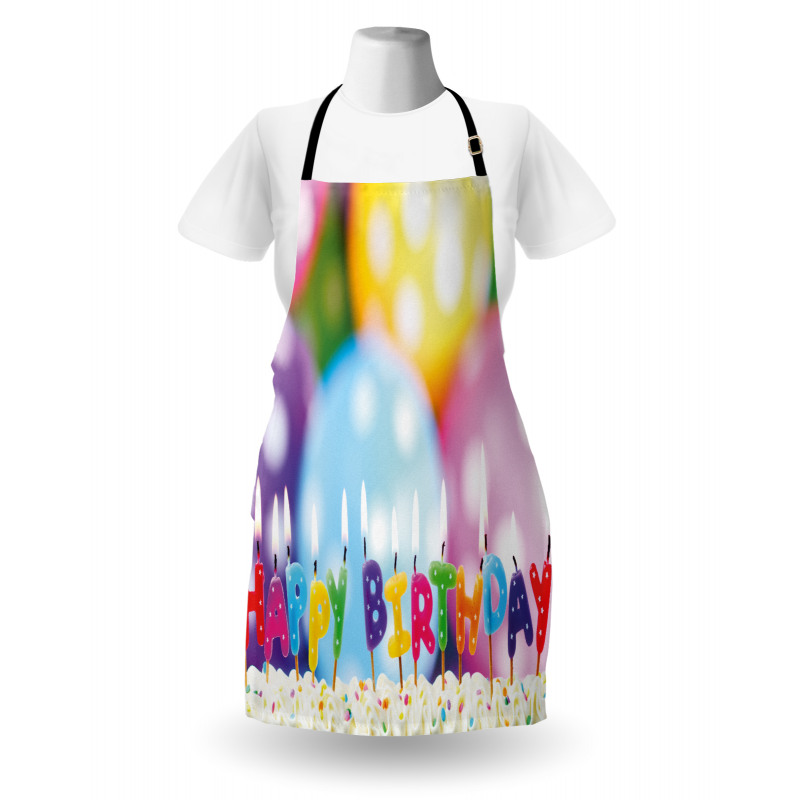 Candle on Party Cake Apron