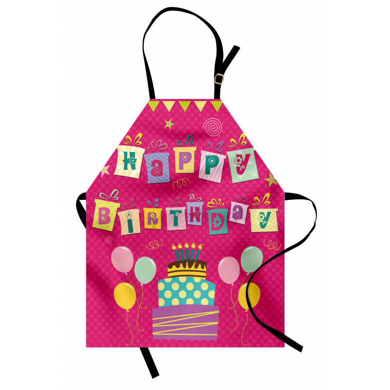 Present Boxes Pink Apron