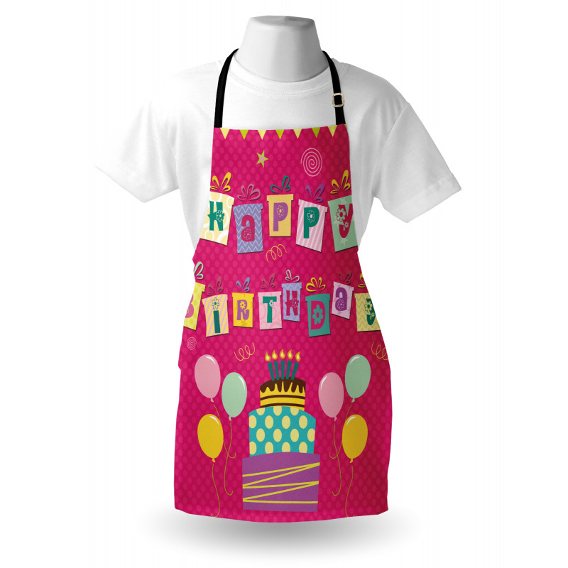 Present Boxes Pink Apron