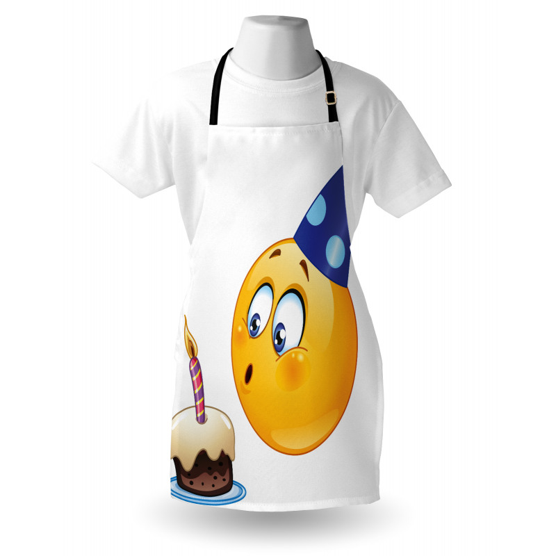 Emoji Face with Cone Apron