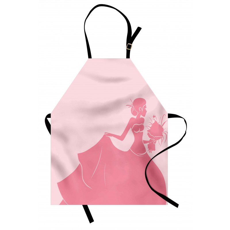 Pink Wedding Dress Apron