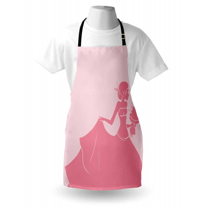 Pink Wedding Dress Apron