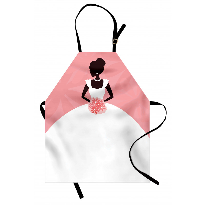 Wedding Dress Flowers Apron